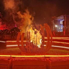 The Samhain fire at Athboy's Puca Festival Ancestral Light Park